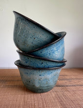 Load image into Gallery viewer, Four Small Blue Ceramic Dessert Bowls