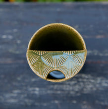 Load image into Gallery viewer, Ceramic Travel Mug Stoneware Pottery travel to go mug with lid functional ceramics mug no handle fits in your car!