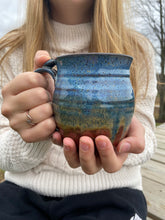 Load image into Gallery viewer, Hands holding Stoneware Coffee mug