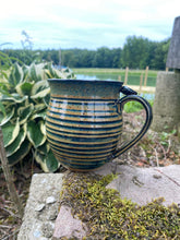 Load image into Gallery viewer, River Stone Blue Ceramic Coffee Mug