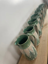 Load image into Gallery viewer, Hand thrown ceramic pitcher with winter trees