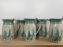 Load image into Gallery viewer, Hand thrown ceramic pitcher with winter trees