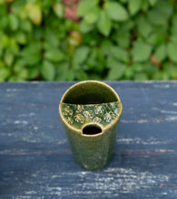 Load image into Gallery viewer, Ceramic Travel Mug with Monstera Lid Pottery Coffee Mug Good for Hot or Iced Coffee
