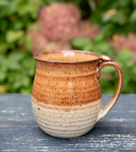 Load image into Gallery viewer, Pottery Coffee Mug with thumb rest Earth tones Ceramic Mug cup Clay
