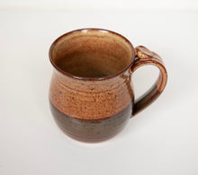 Load image into Gallery viewer, Pottery Coffee Mug 14 ounce Ceramic Coffee mug with thumb rest Earth Tones
