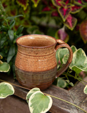 Load image into Gallery viewer, Pottery Coffee Mug 14 ounce Ceramic Coffee mug with thumb rest Earth Tones
