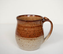 Load image into Gallery viewer, Pottery Coffee Mug with thumb rest Earth tones Ceramic Mug cup Clay
