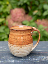 Load image into Gallery viewer, Pottery Coffee Mug with thumb rest Earth tones Ceramic Mug cup Clay

