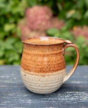 Load image into Gallery viewer, Pottery Coffee Mug with thumb rest Earth tones Ceramic Mug cup Clay
