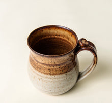 Load image into Gallery viewer, Pottery Coffee Mug with thumb rest Earth tones Ceramic Mug cup Clay
