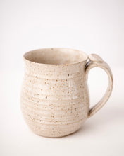 Load image into Gallery viewer, Matte white coffee mug cup with thumb rest
