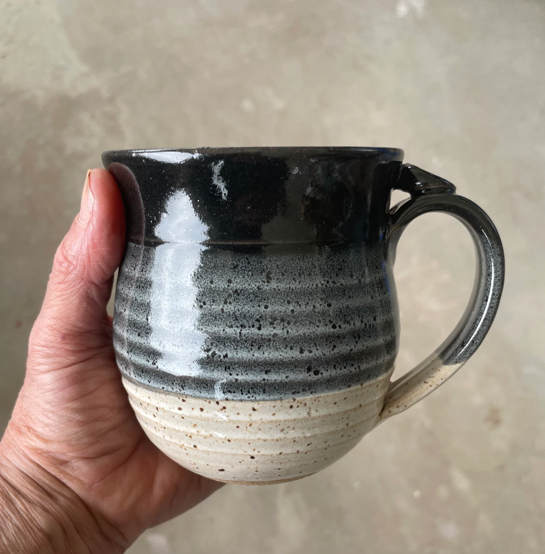 Black and white Ceramic coffee mug 