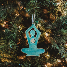 Load image into Gallery viewer, Lotus Pose Christmas Holiday Tree Ornament
