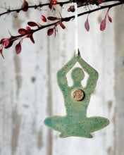 Load image into Gallery viewer, Lotus Pose Christmas Holiday Tree Ornament 
