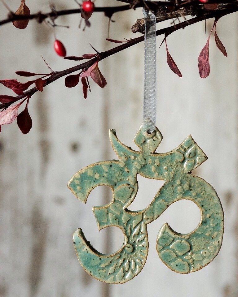 Yoga Om Ornament holiday christmas namaste tree wonter yogi
