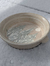 Load image into Gallery viewer, Holiday Stoneware Baking dish with handles.

