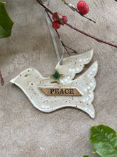 Load image into Gallery viewer, Christmas holiday Ornament: Peace Dove
