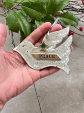 Load image into Gallery viewer, Christmas holiday Ornament: Peace Dove
