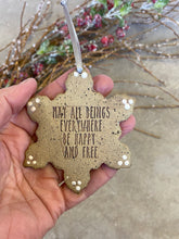 Load image into Gallery viewer, Ceramic Snowflake Ornament 

