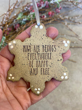 Load image into Gallery viewer, Ceramic Snowflake Ornament 

