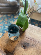 Load image into Gallery viewer, Moon and stars tall cut out Ceramic candle holder 
