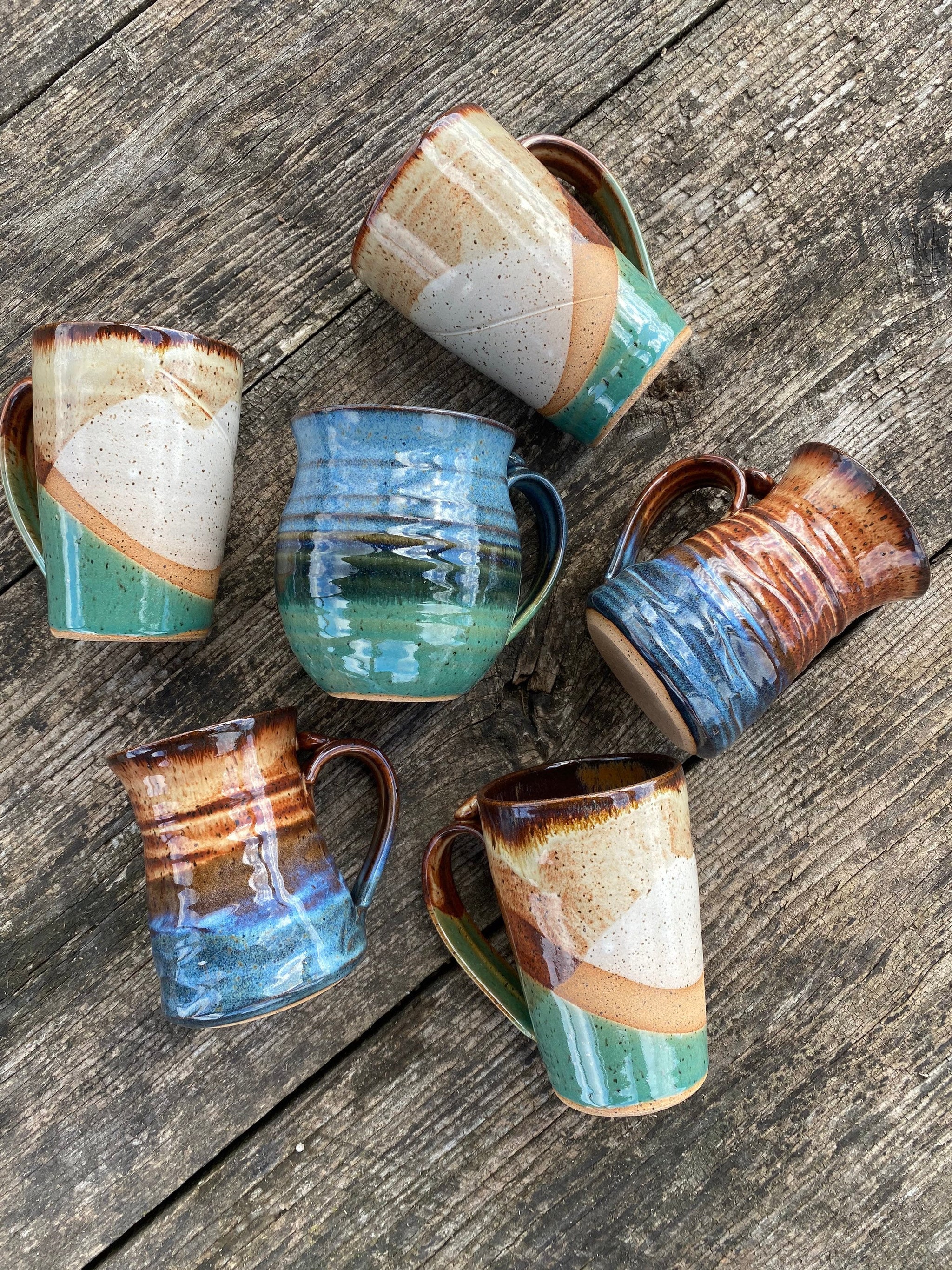 14oz coffee mug in hand size Hand thrown 14oz Coffee Mug - Pottery Mugs | Stonehouse Pottery –  Stonehouse Pottery