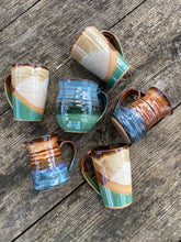 Load image into Gallery viewer, Hand thrown 14oz coffee mugs
