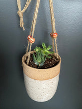 Load image into Gallery viewer, Hanging Pottery Planter - Handmade
