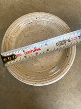 Load image into Gallery viewer, White glazed Ceramic Bread Plate being measured 
