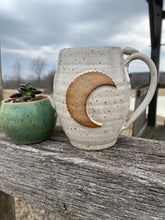 Load image into Gallery viewer, Moon mug| Beautiful speckled white glaze
