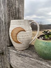Load image into Gallery viewer, Moon mug| Beautiful speckled white glaze
