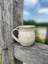 Load image into Gallery viewer, Speckled White Hand Thrown Stoneware Mug
