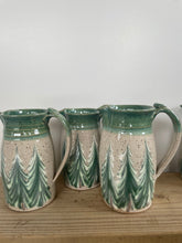Load image into Gallery viewer, Hand thrown ceramic pitcher with winter trees
