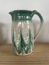 Load image into Gallery viewer, Hand thrown ceramic pitcher with winter trees

