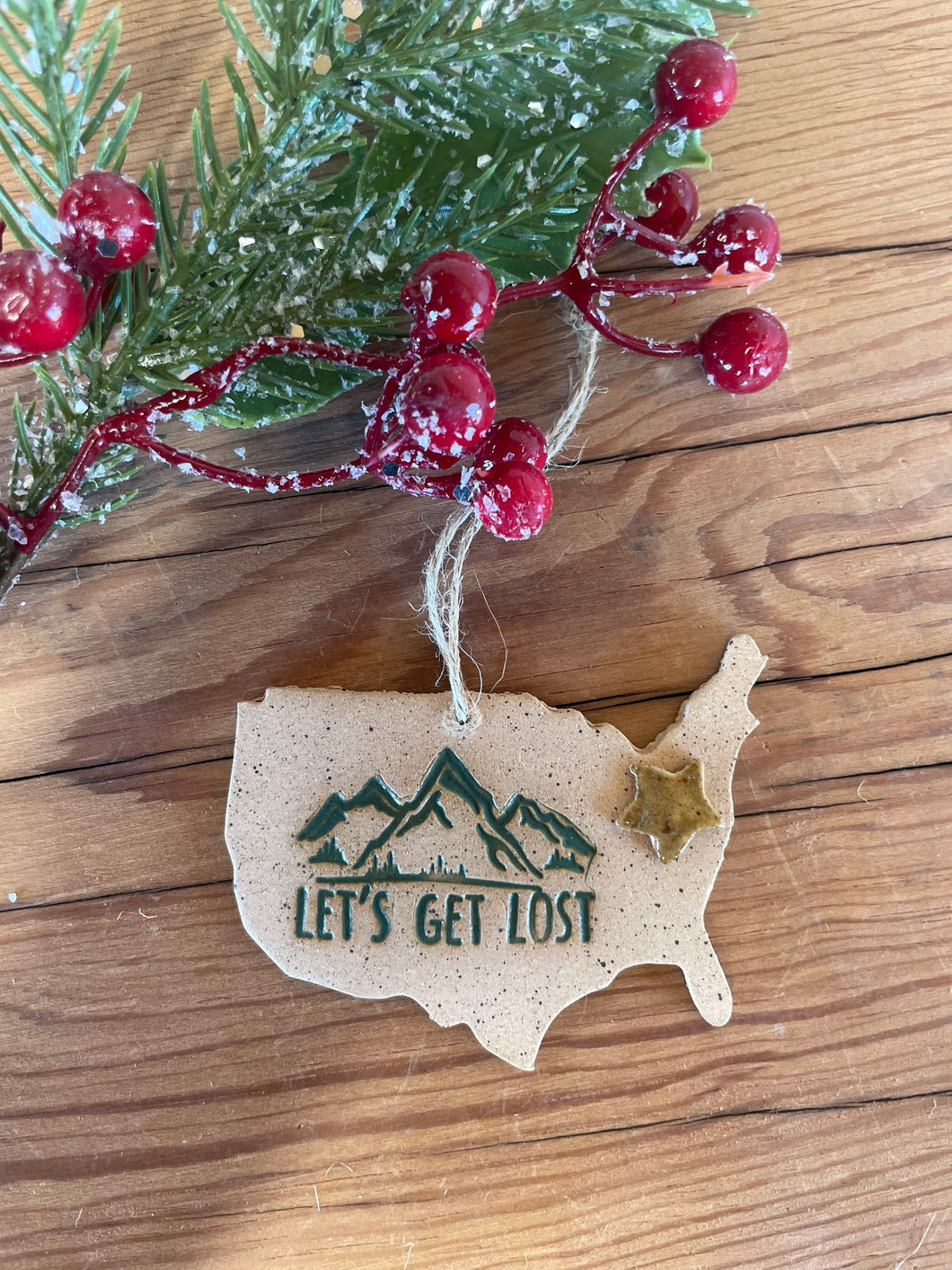 Let's Get Lost Holiday Christmas Ornament