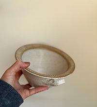 Load image into Gallery viewer, 2 quart matte white stoneware mixing bowl ceramics
