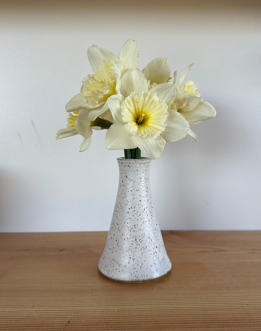 Windowsill handthrown bud vase flower vase