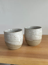 Load image into Gallery viewer, Set of 2 whiskey or espresso cups pottery tumbler hand thrown stoneware clay
