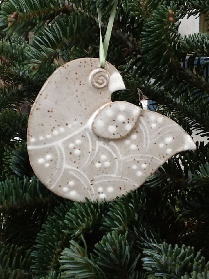 Christmas Ornament, Holiday Bird for your tree or wreath!